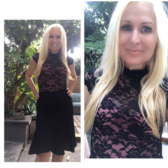 🤩Black Lace Top🌟 - Picture 1 of 3